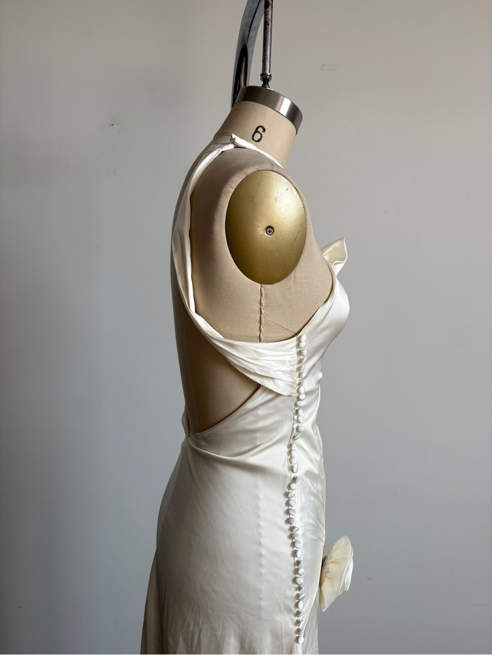 $398 NWT For Love And Lemons “Paula” Maxi Gown in White Sz XXS - Picture 9 of 13